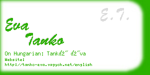 eva tanko business card